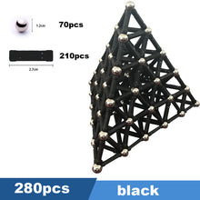 Load image into Gallery viewer, 50pcs-280pcs Magnet Bars &amp; Metal Balls