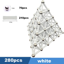 Load image into Gallery viewer, 50pcs-280pcs Magnet Bars &amp; Metal Balls