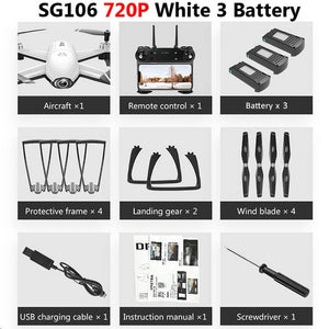 SG106 Drone with Dual Camera 1080P 720P 4K WiFi FPV